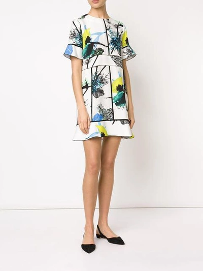 Shop Proenza Schouler Floral Shortsleeved Dress