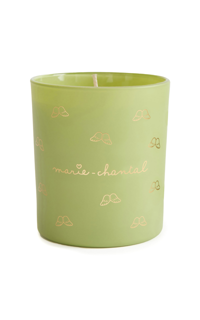 Shop Marie-chantal Peace Candle In Lime Green