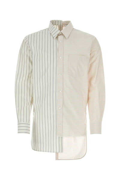 Shop Lanvin Shirts In Stripped