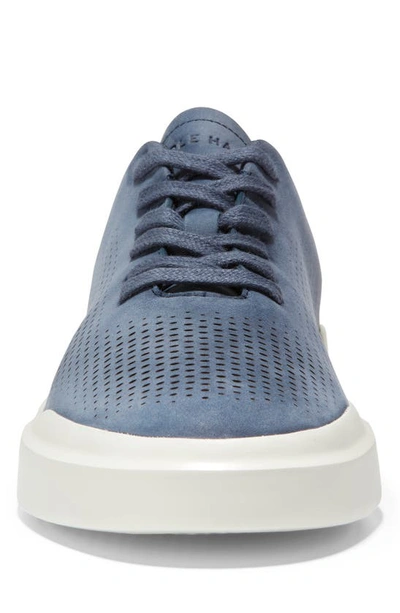 Shop Cole Haan Grandpro Rally Sneaker In Smoke Blue/ Khaki/ White
