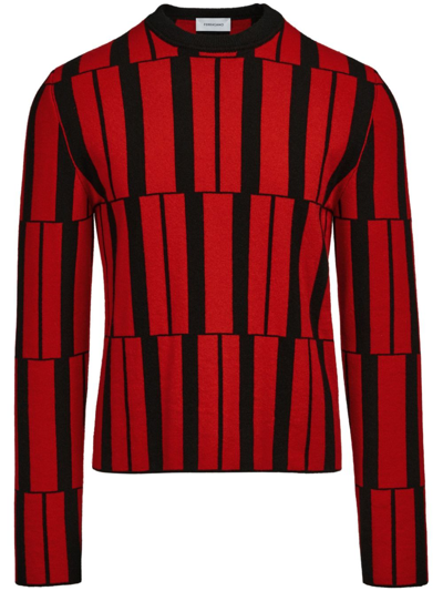 Shop Ferragamo Geometric Cashmere Sweater - Men's - Cashmere In Red