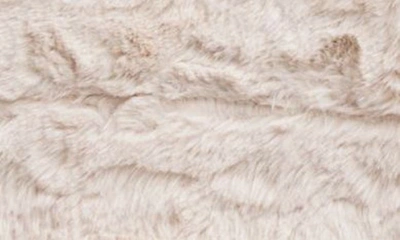 Shop Artisan 34 Faux Shearling Throw Blanket In Taupe