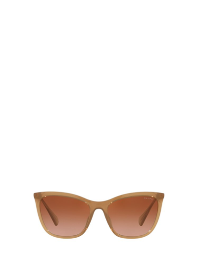 Shop Ralph By Ralph Lauren Eyewear Cat Eye Frame Sunglasses In Brown