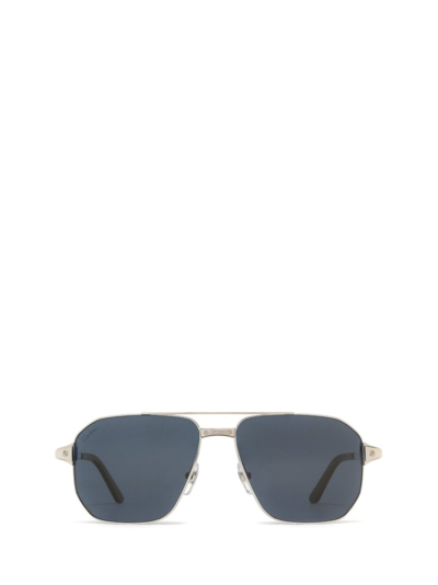Shop Cartier Aviator Sunglasses In Multi