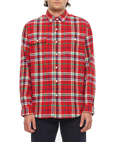 Shop Polo Ralph Lauren Check Patterned Buttoned Shirt In Red