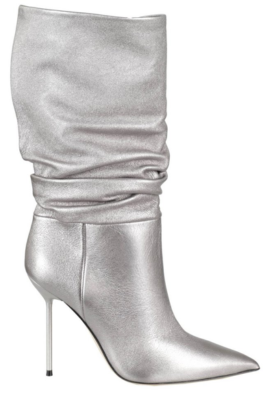Shop Paris Texas Lidia Slouchy Ankle Boots In Silver