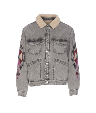 Shop Isabel Marant Button In Grey