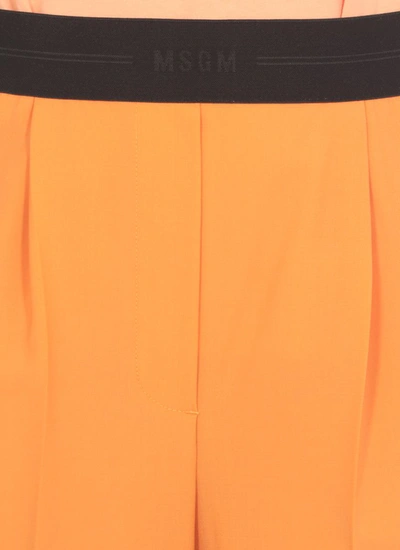 Shop Msgm Trousers Orange