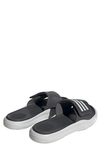 Shop Adidas Originals Adidas Gender Inclusive Alphabounce Slide 2.0 Sandal In Grey/grey/grey