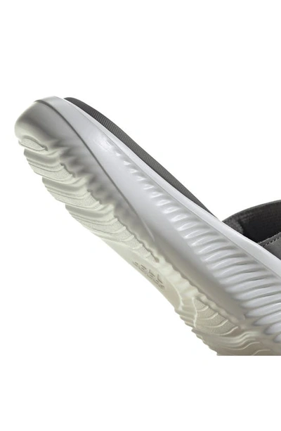 Shop Adidas Originals Adidas Gender Inclusive Alphabounce Slide 2.0 Sandal In Grey/grey/grey