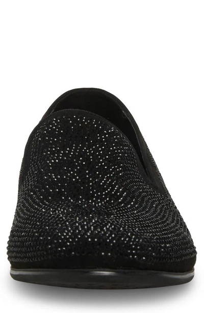 Shop Madden Rhinestone Loafer In Black Glitter