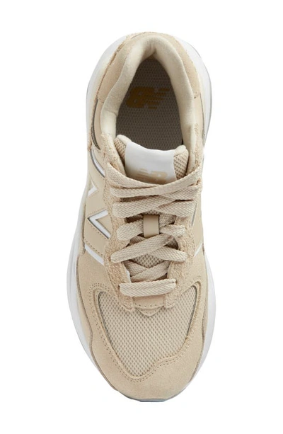 Shop New Balance 57/40 Sneaker In Sandstone/ White