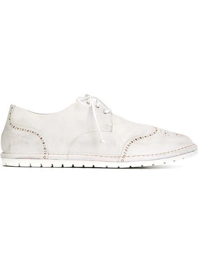 Shop Marsèll Distressed Rubber Sole Brogues