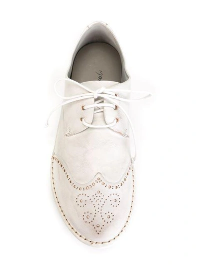 distressed brogue shoes