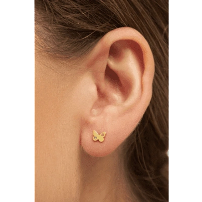 Shop Lulu Butterfly Gold Single Earring