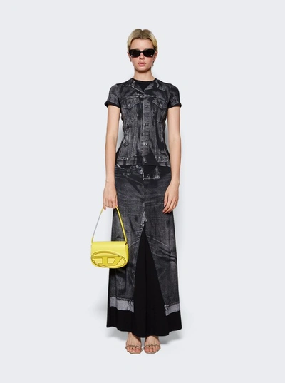 Shop Jean Paul Gaultier Trompe L'oeil Maxi Skirt In Black