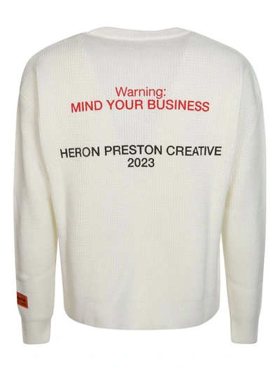Shop Heron Preston Man's Shirt In Avorio