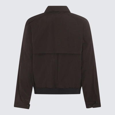 Shop Maison Kitsuné Black Cotton Blend Casual Jacket