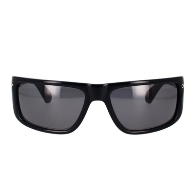 Off-white Sculpted Rectangle Sunglasses Uv Protection In Black