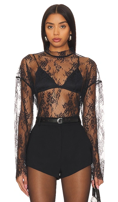 Shop Free People X Revolve Camille Lace Top In Black