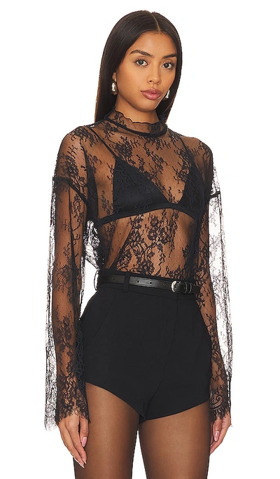 Shop Free People X Revolve Camille Lace Top In Black