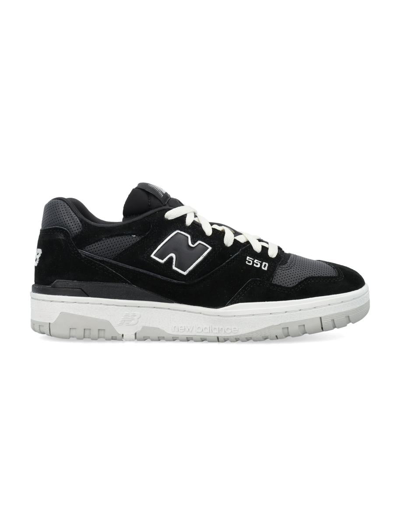 Shop New Balance Suede And Leather 550 In Black