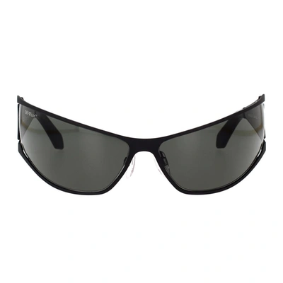 Shop Off-white Sunglasses In Black Matte