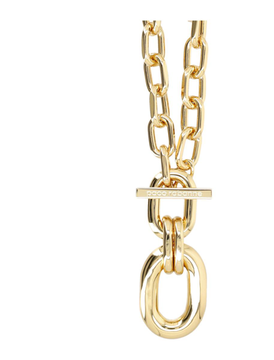 Shop Rabanne Paco  Gold Xl Link Extra Pendant Necklace