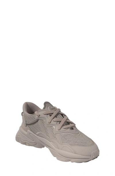Shop Adidas Originals Kids' Ozweego Sneaker In Taupe/ Taupe/ White