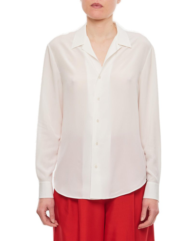 Shop Ralph Lauren Long Sleeved Buttoned Shirt In White