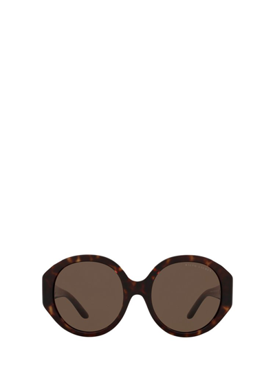 Shop Ralph Lauren Eyewear Round Frame Sunglasses In Multi