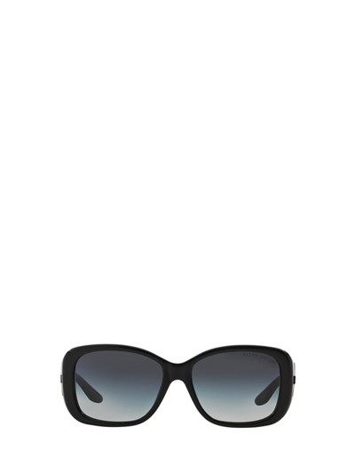 Shop Ralph Lauren Eyewear Rectangle Frame Sunglasses In Black
