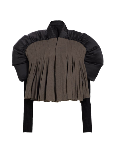 Shop Rick Owens Women's Duvetessa Cropped Jacket In Black Dust