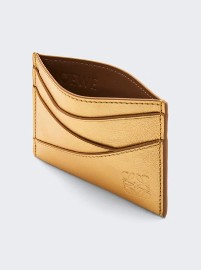 Shop Loewe Puzzle Plain Cardholder In Gold