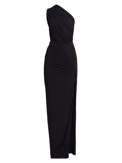Shop Rick Owens Women's Hera Jersey Column Gown In Black