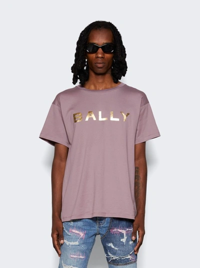 Shop Bally Foil Print T-shirt In Purple