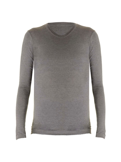 Shop Alala Women's Washable Cashmere Long Sleeve Crewneck Sweater In Charcoal