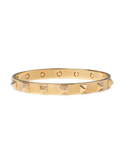 Shop Valentino Women's Rockstud Metal Bangle Bracelet In Gold