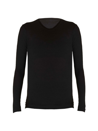 Shop Alala Women's Washable Cashmere Long Sleeve Crewneck Sweater In Black