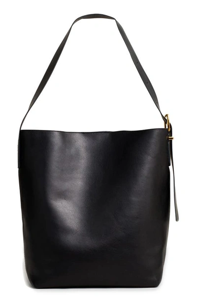 Shop Madewell The Essential Bucket Tote In True Black