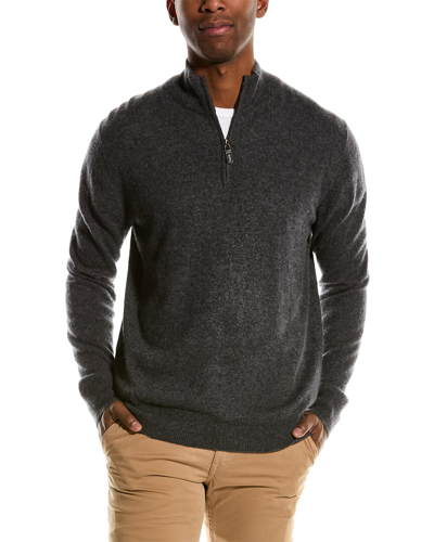 Shop Magaschoni 1/4-zip Cashmere Pullover In Grey