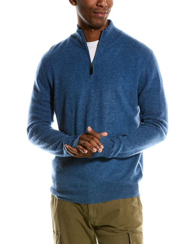 Shop Magaschoni Tipped Cashmere Pullover In Blue