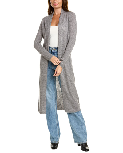 Shop Sofiacashmere Extra Long Wool & Cashmere-blend Duster
