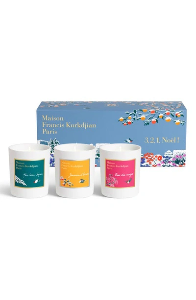 Shop Maison Francis Kurkdjian Holiday Scented Candle Trio Gift Set