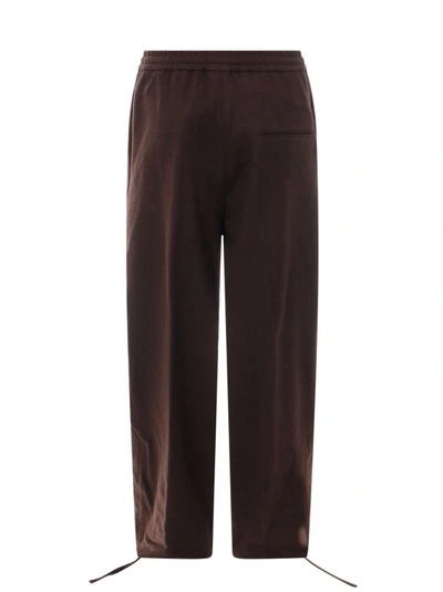 Shop Etudes Studio Wool Blend Trouser With Coulisse At The Bottom In Black