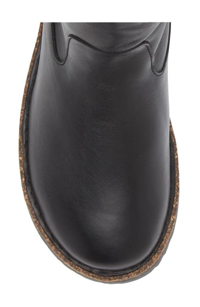 Shop Birkenstock Upsalla Genuine Shearling Boot In Black Leather