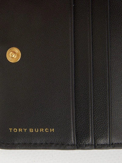 Shop Tory Burch Kira Black Wallet In Grey