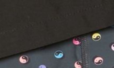 Boardies Polka Yin Yang Neon Active Compression Swim Trunks In Black