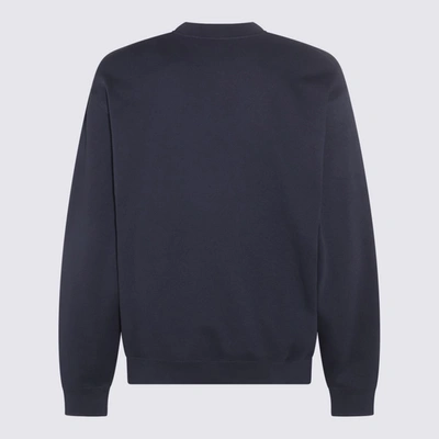Shop A.p.c. X Jw Anderson Navy Cotton Sweatshirt In Blue