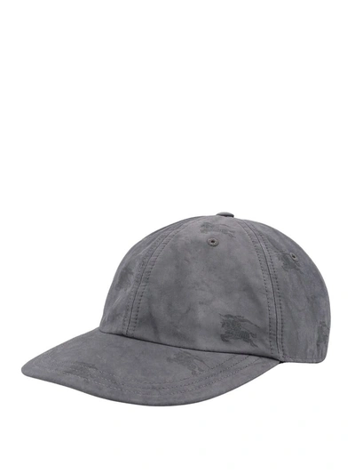 Shop Burberry Hat In Grey